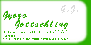 gyozo gottschling business card